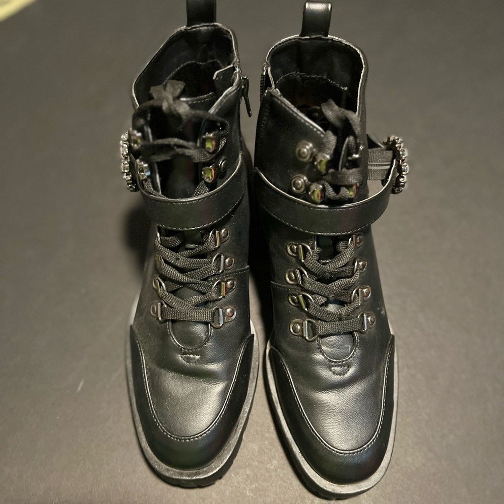 Black Leather Women's Boots